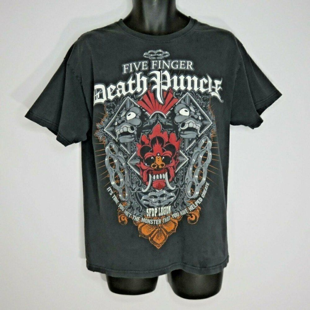 Five Finger Death Punch 5FDP Black TShirt L Legion Monster You Helped Create